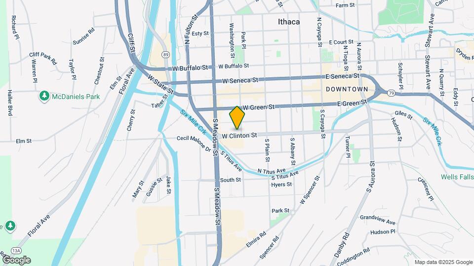 608 W Clinton St, Unit B Map and Location Details