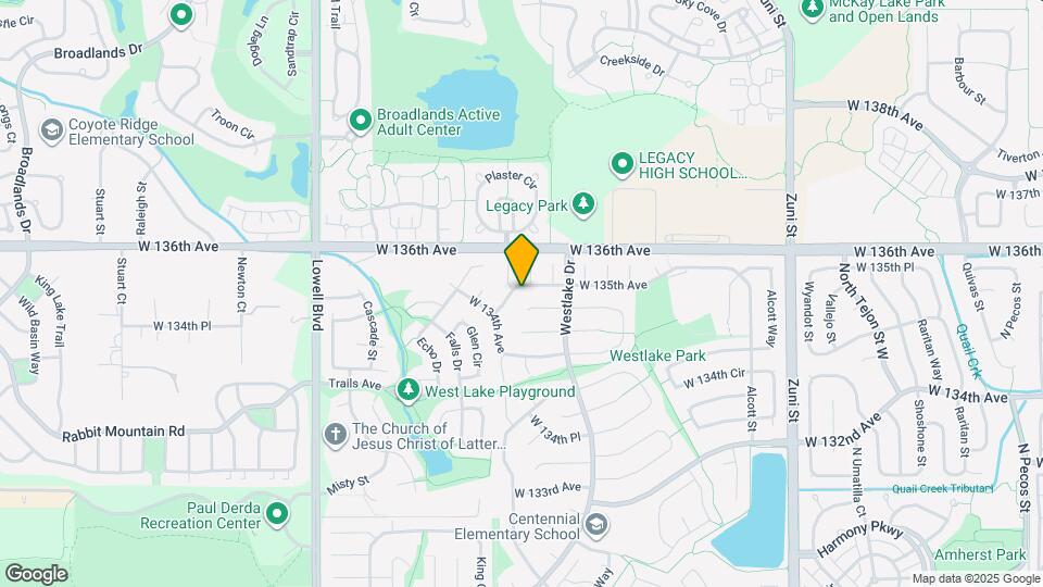 3204 W 135th Ave Map and Location Details