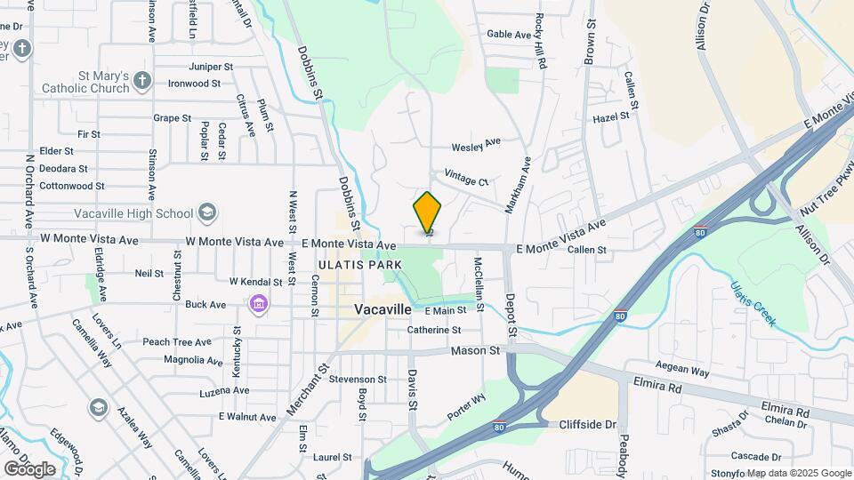 619 E Monte Vista Ave Map and Location Details