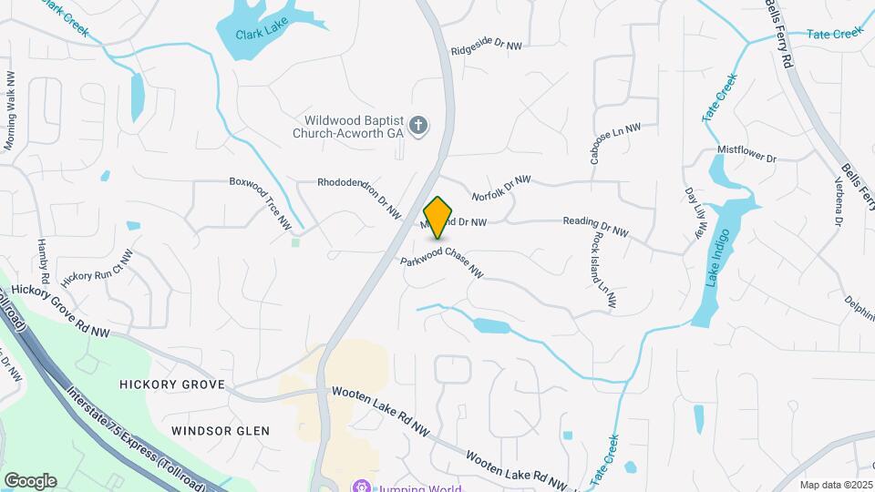 1292 Parkwood Chase NW Mapa y Detalles de la Ubicación