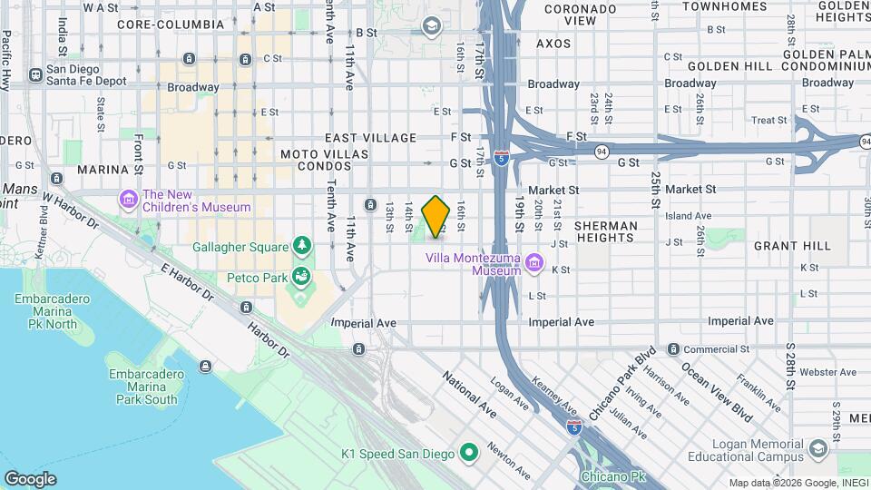 1485 J St Mapa y Detalles de la Ubicación