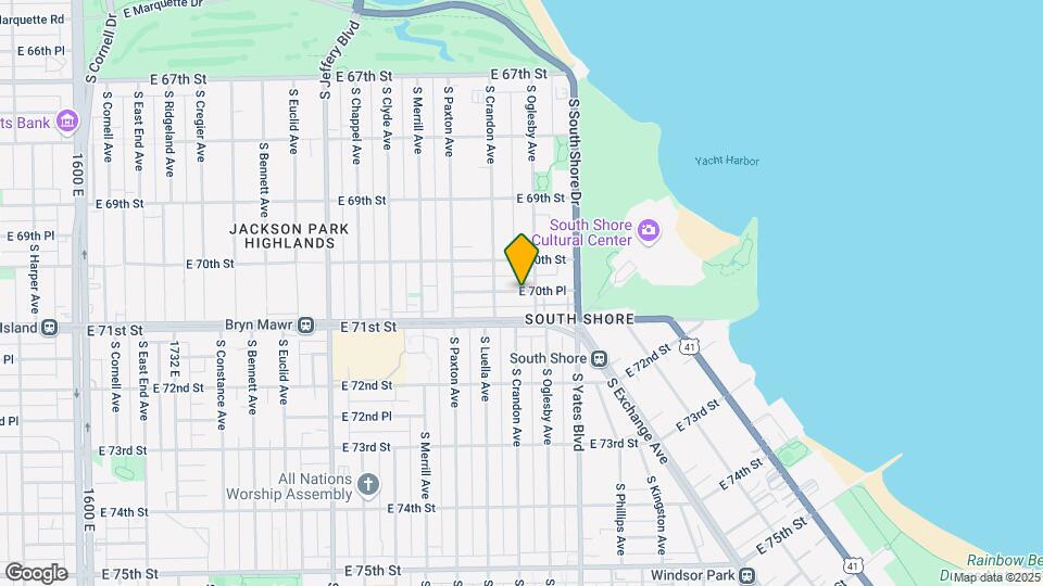 2333 E 70th Pl, Unit 107 Map and Location Details
