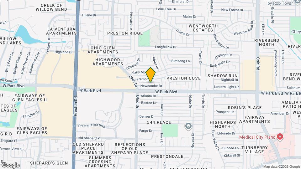 4525 Newcombe Dr Map and Location Details