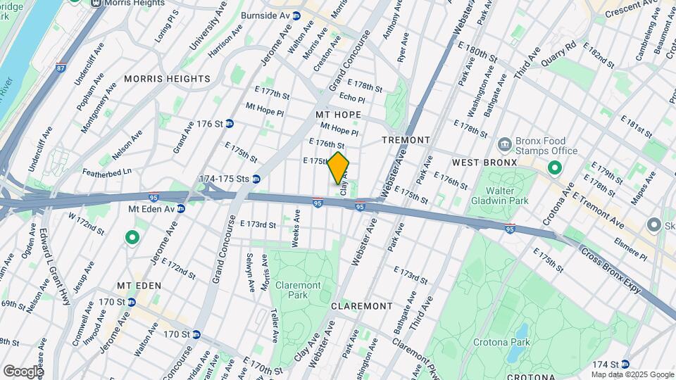 1747 Clay Ave Mapa y Detalles de la Ubicación