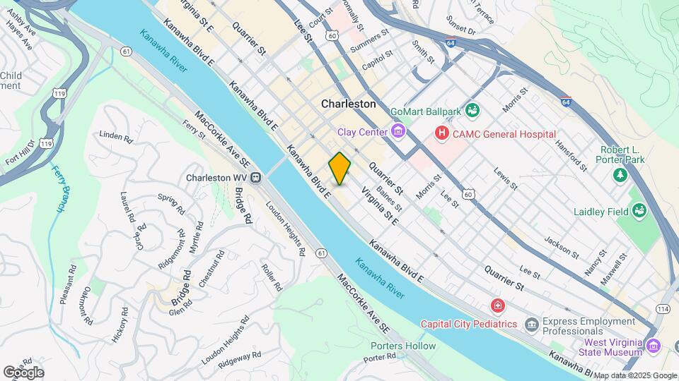 1108 Kanawha Blvd E Mapa y Detalles de la Ubicación