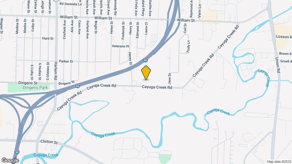 390 Cayuga Creek Rd Map and Location Details