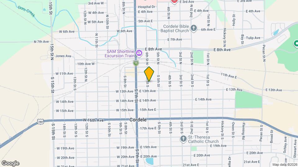 202 E 12th Ave Map and Location Details