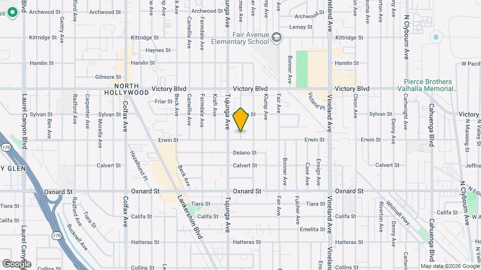 6203 Bakman Ave Mapa y Detalles de la Ubicación
