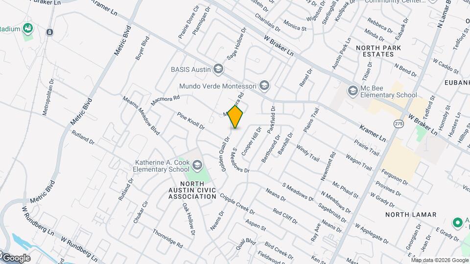 10615 Golden Quail Dr Map and Location Details