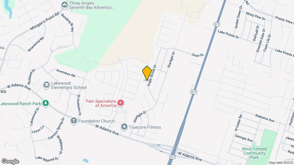718 Sugar Brook Dr Map and Location Details