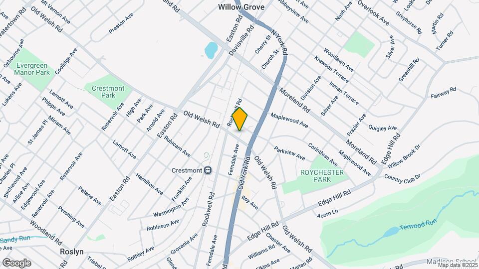 2125 Old Welsh Rd, Unit 1st floor Map and Location Details