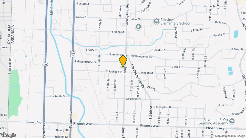 3816 Jenny Lind Rd Map and Location Details