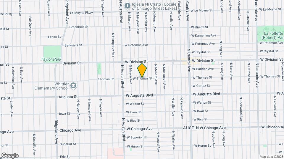 1059 N Mayfield Ave, Unit 3bed 1bath Map and Location Details