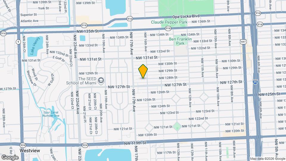 1620 NW 128th St Mapa y Detalles de la Ubicación