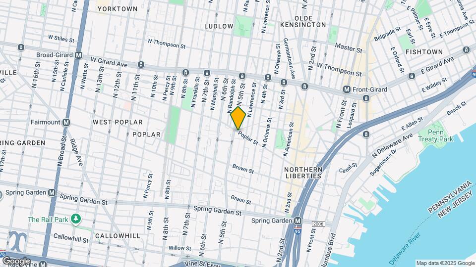 444 Poplar St Map and Location Details