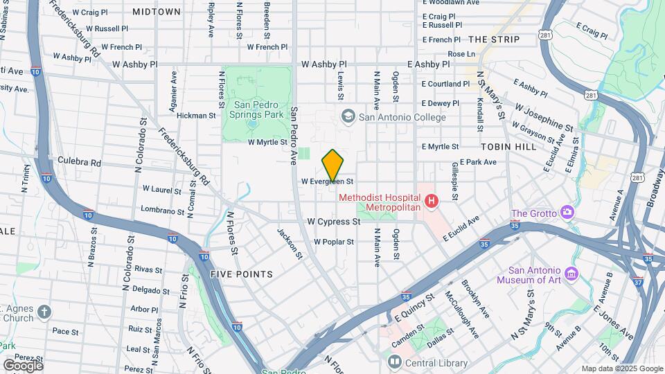302 W Evergreen St Map and Location Details