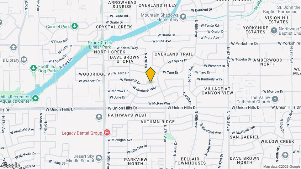 4725 W Wescott Dr Map and Location Details