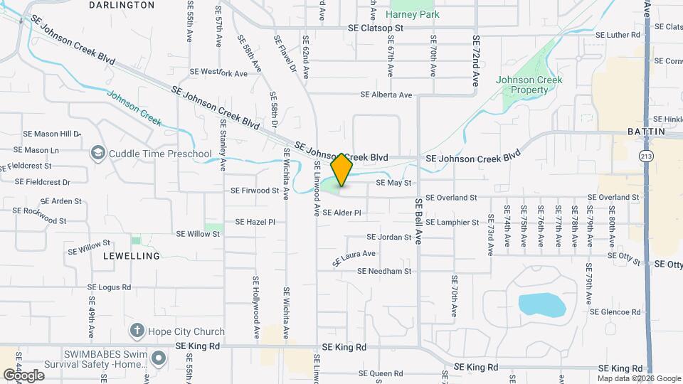 6309 SE Overland St Map and Location Details