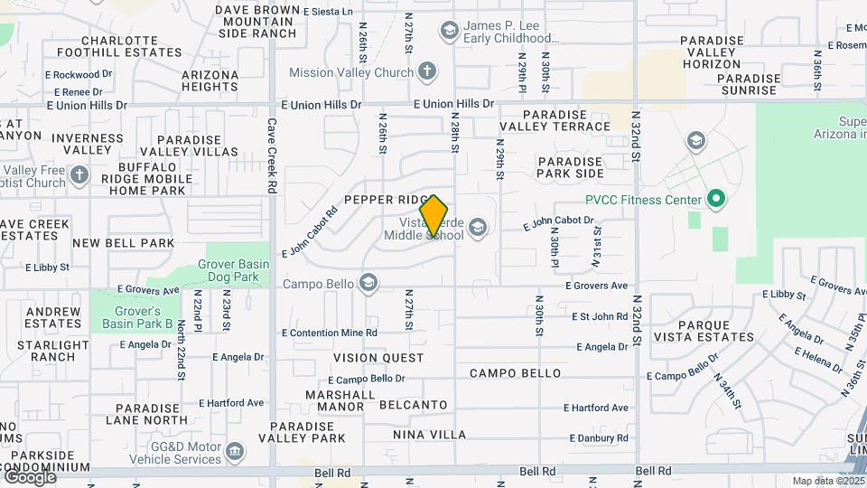 2731 E Charleston Ave Map and Location Details