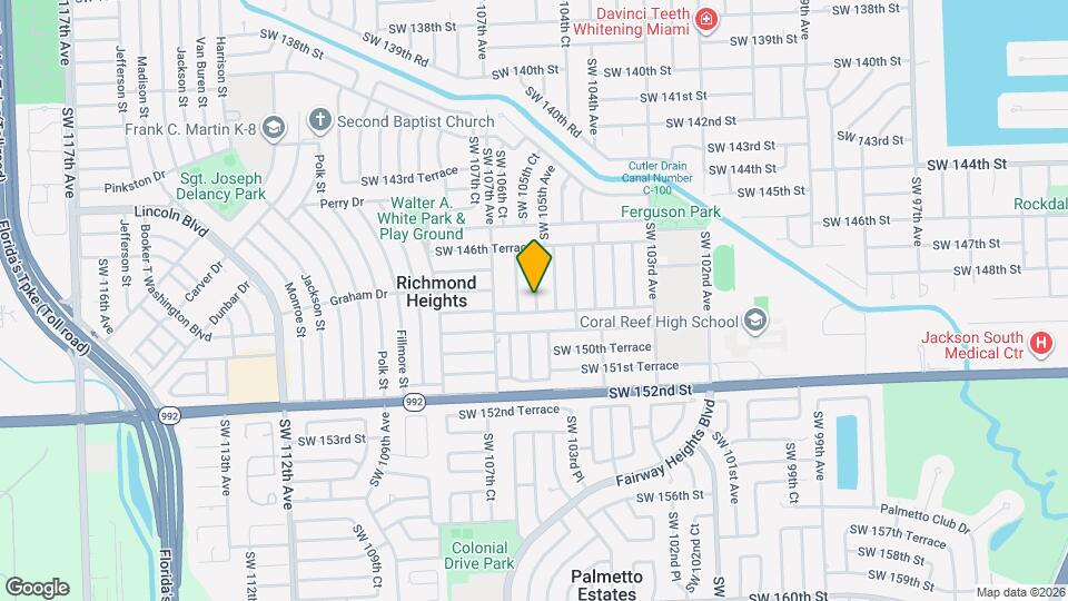 14856 SW 105th Ct Map and Location Details