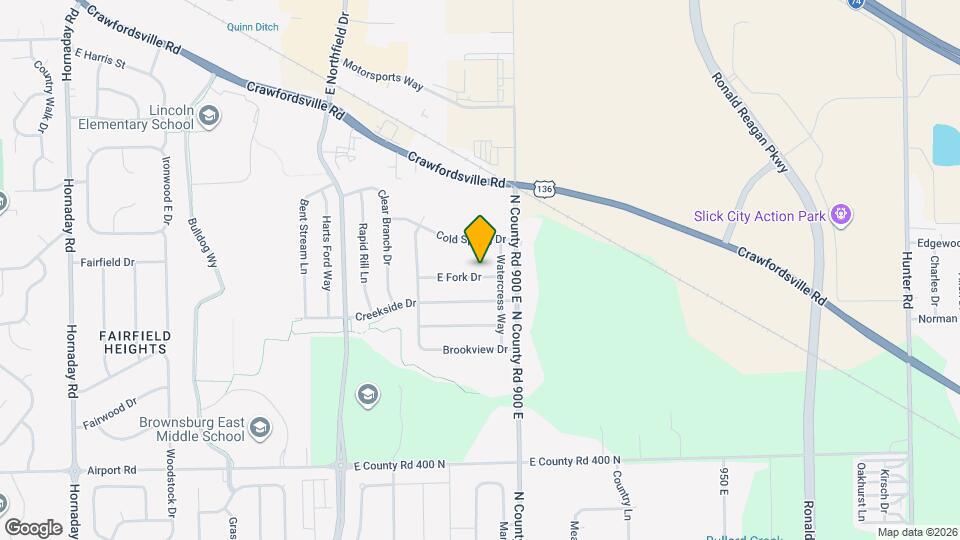 1830 Eastfork Drive Map and Location Details