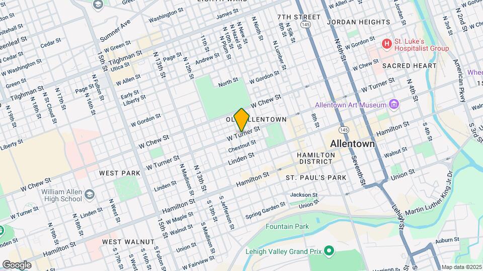 147 N 11th St Map and Location Details