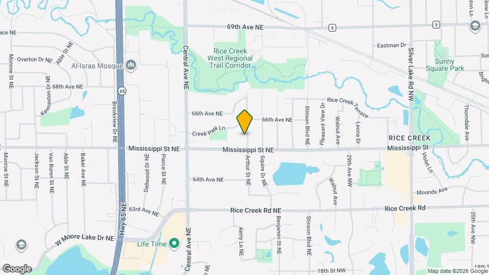 6536 Arthur St NE Mapa y Detalles de la Ubicación