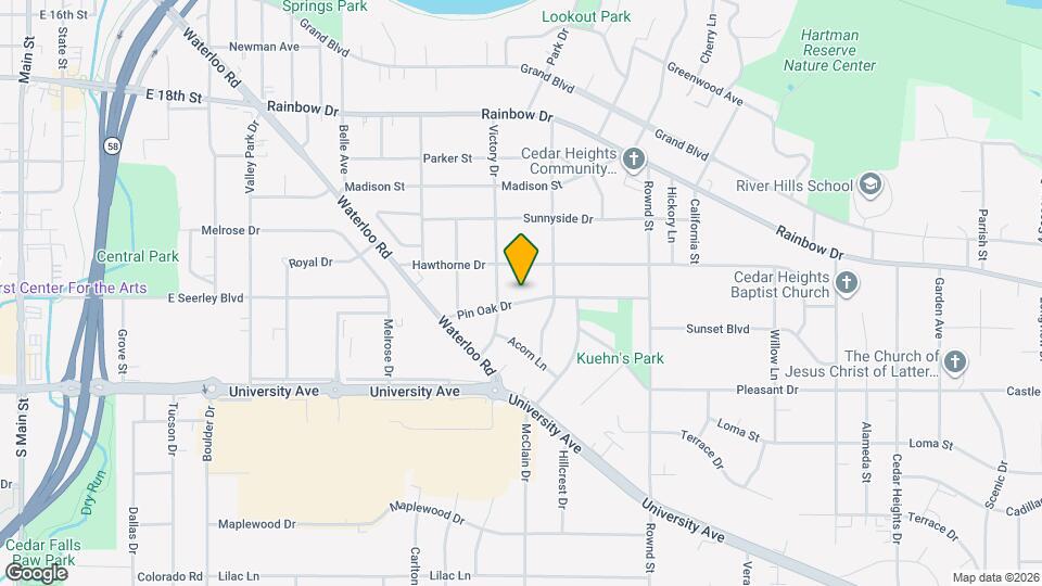 1622 Pin Oak Dr Map and Location Details