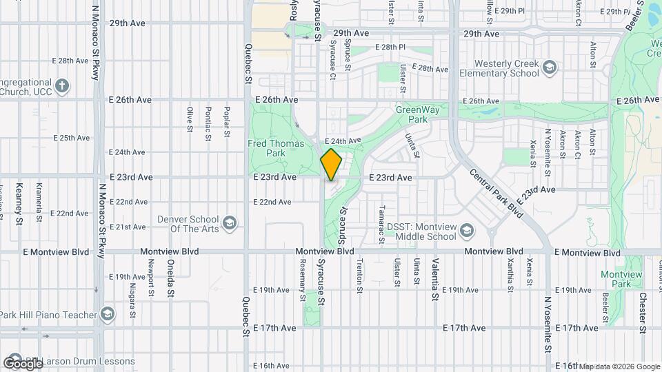 7780 E 23rd Ave, Unit 1-206 Mapa y Detalles de la Ubicación