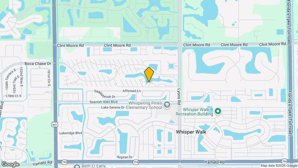 9217 Boca Gardens Cir S Map and Location Details