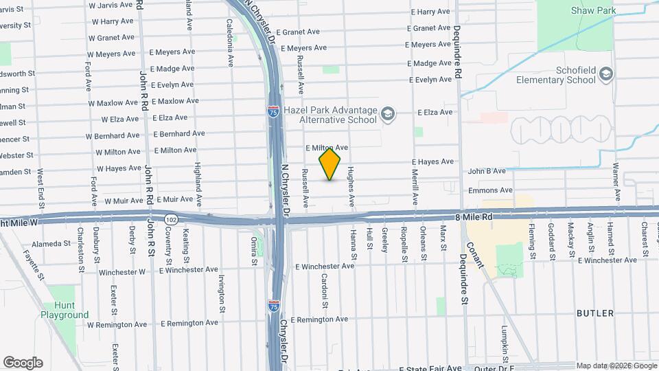 1216 E George Ave Map and Location Details