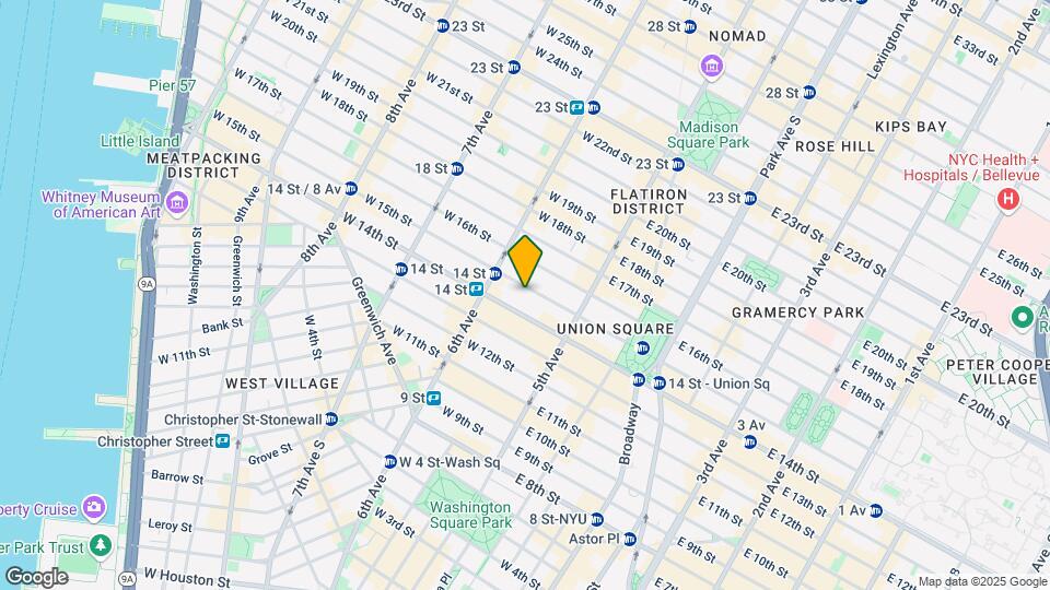 40 W 15th St Mapa y Detalles de la Ubicación