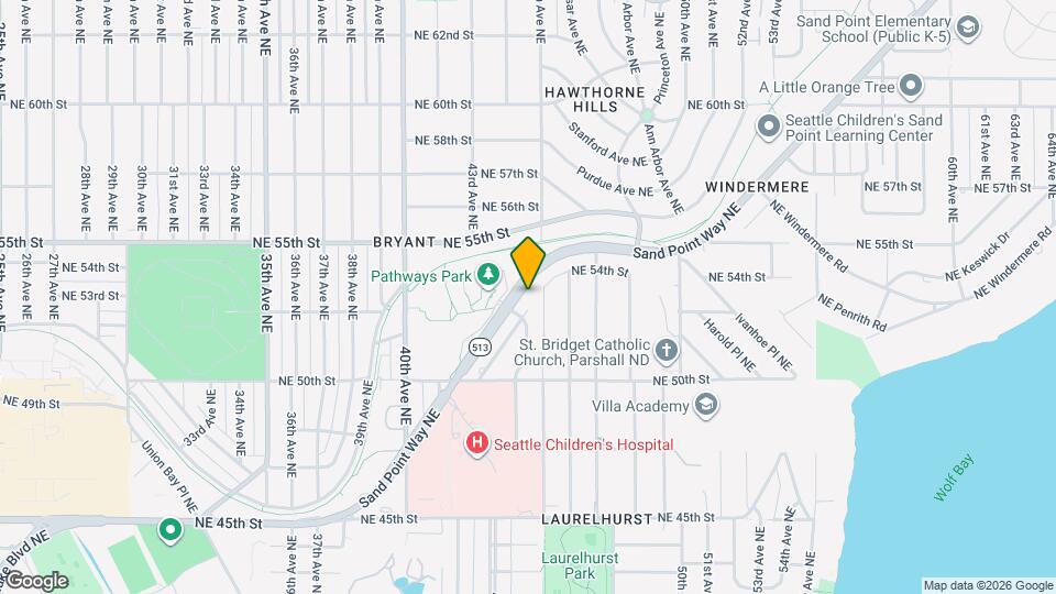 5214 Sand Point Way NE Map and Location Details