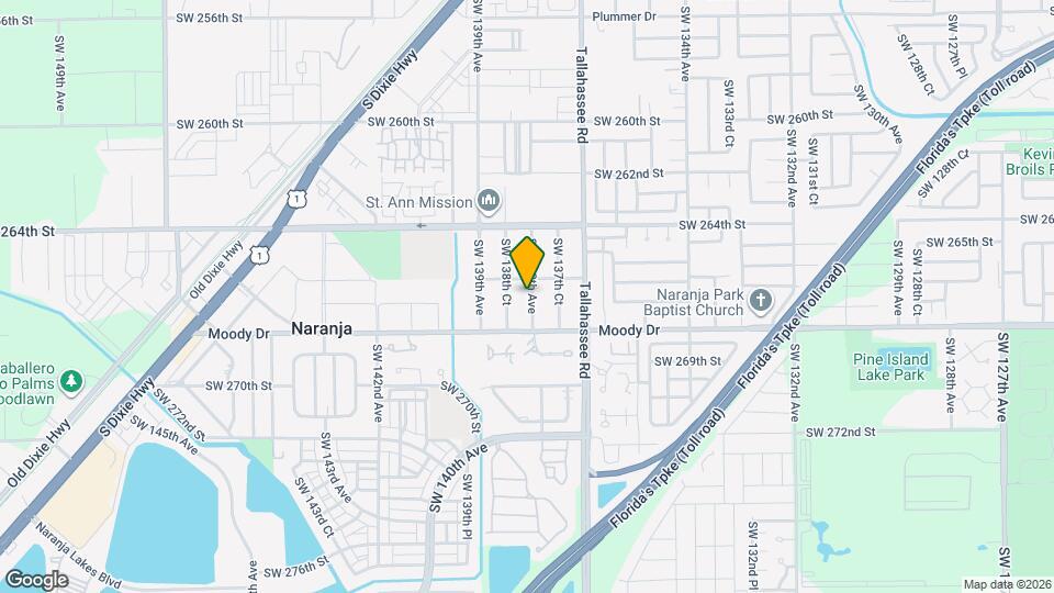 26620 SW 138th Ave Mapa y Detalles de la Ubicación