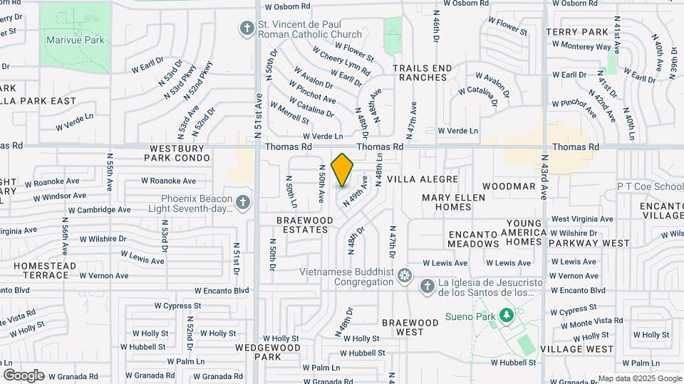 2629 N 49th Dr Map and Location Details