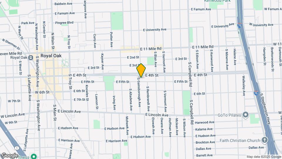 1105 E Fifth St Map and Location Details