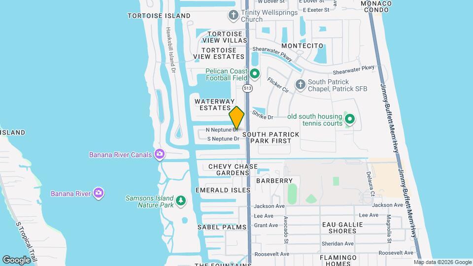 406 N Neptune Dr Map and Location Details