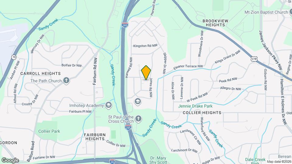 Room in House on Vanderbilt Ln NW Map and Location Details