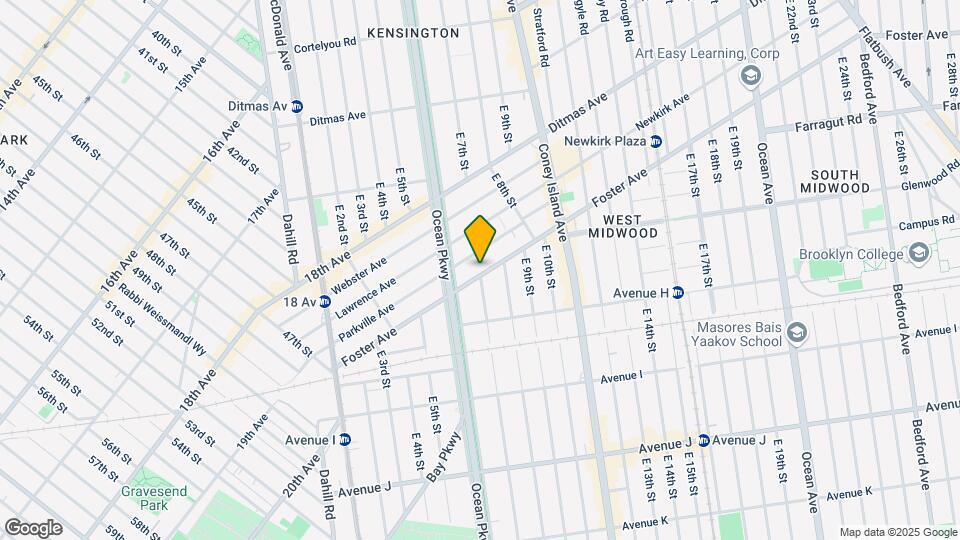 639 Foster Ave Mapa y Detalles de la Ubicación