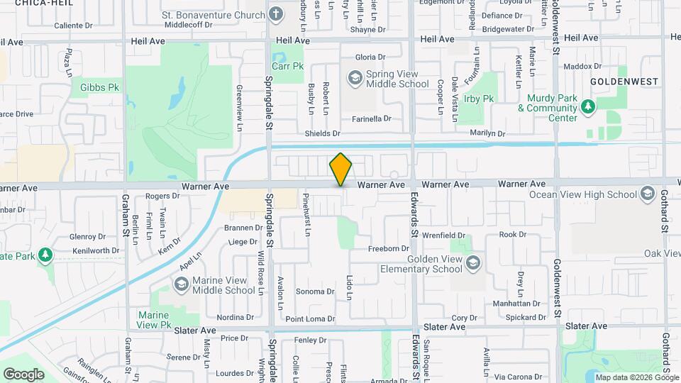 6232 Warner Ave Mapa y Detalles de la Ubicación