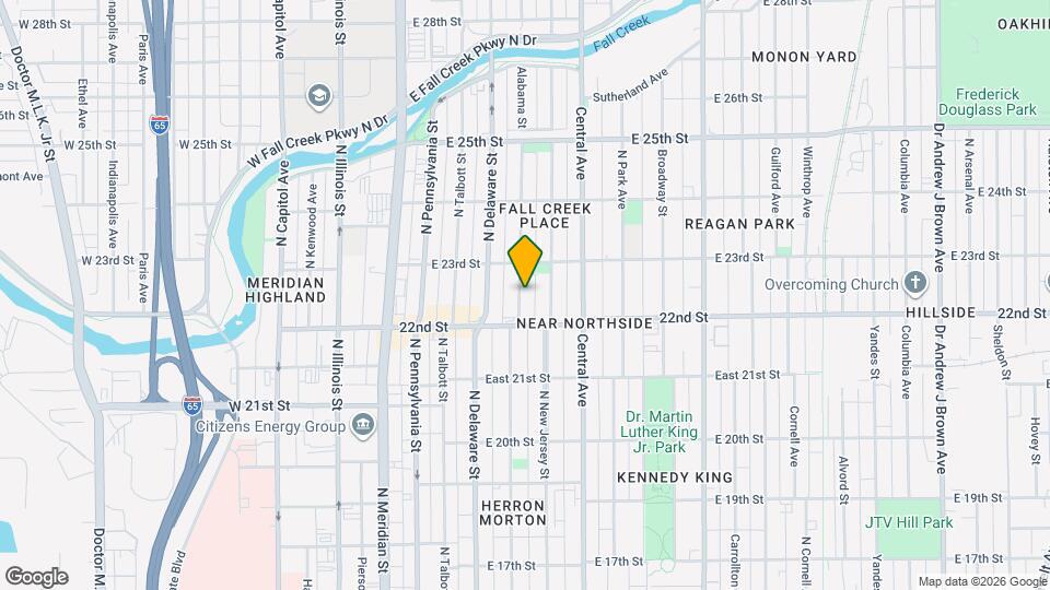 2229 N Alabama St Map and Location Details