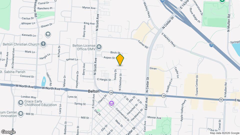 214 N Oak Dr Map and Location Details