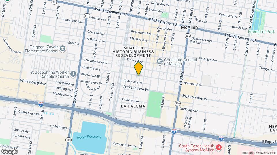 1515 W Houston Ave Map and Location Details