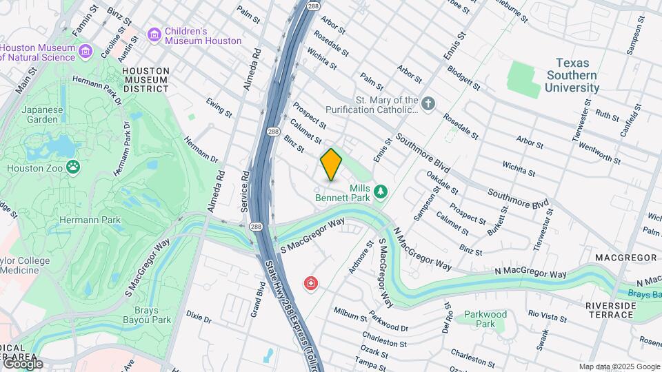 2611 Riverside Dr Map and Location Details