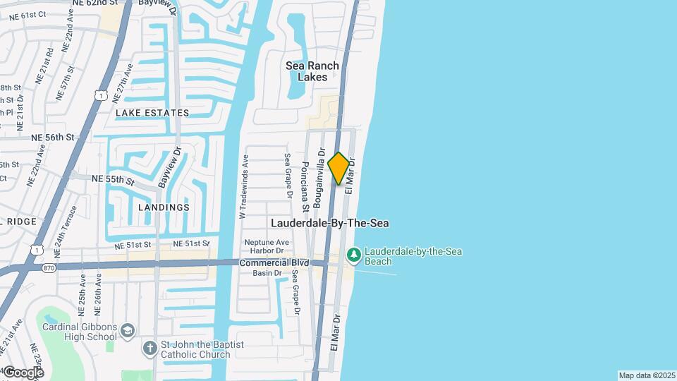 4540 N Ocean Dr Map and Location Details