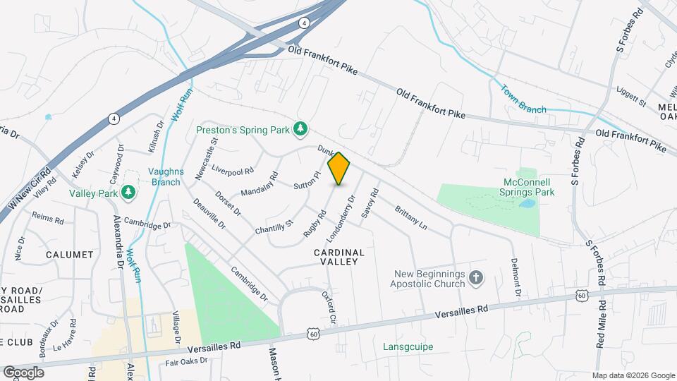 214 Rugby Rd Map and Location Details