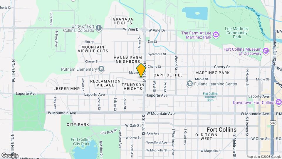 1104 Columbine Ct Map and Location Details