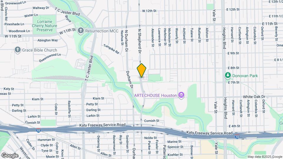 704 N Shepherd Dr Map and Location Details