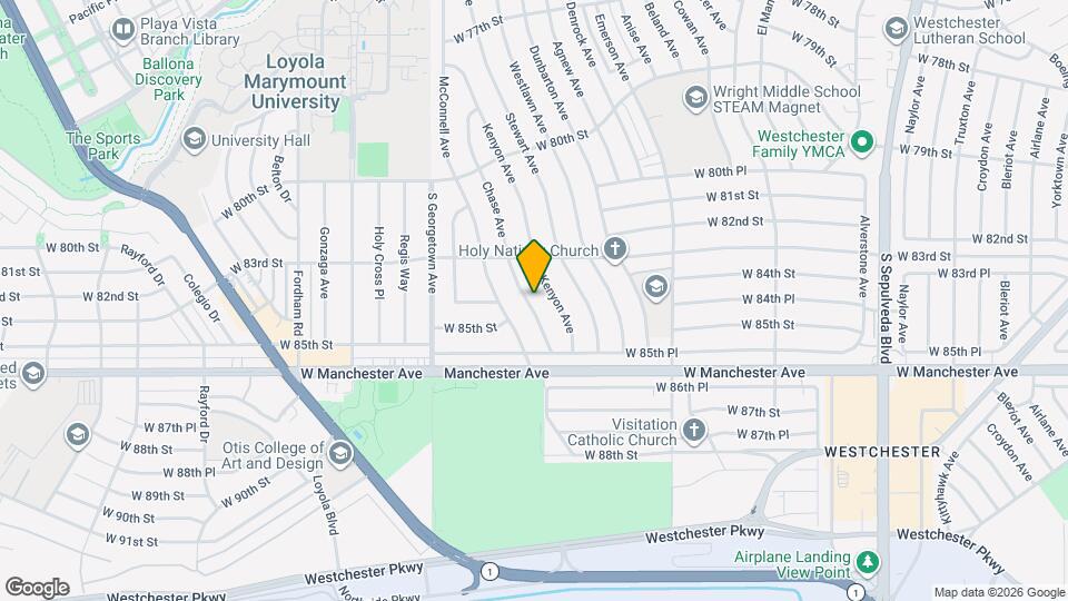 8340 Chase Ave Map and Location Details