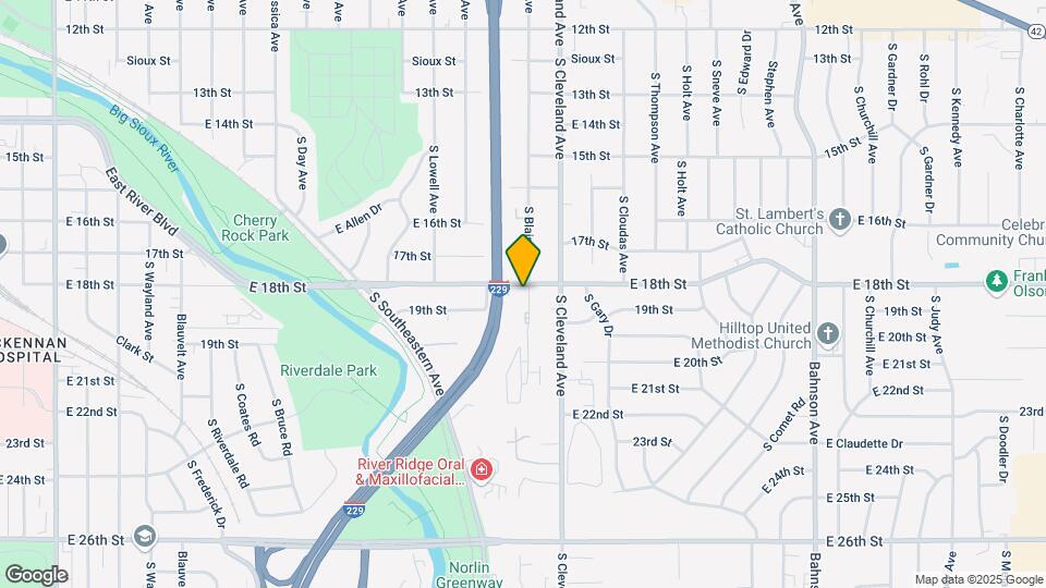 2605 E 18th St Map and Location Details